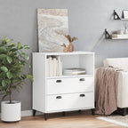 vidaXL Bücherschrank VIKEN Weiß 80x40x90 cm Holzwerkstoff
