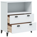 vidaXL Bücherschrank VIKEN Weiß 80x40x90 cm Holzwerkstoff