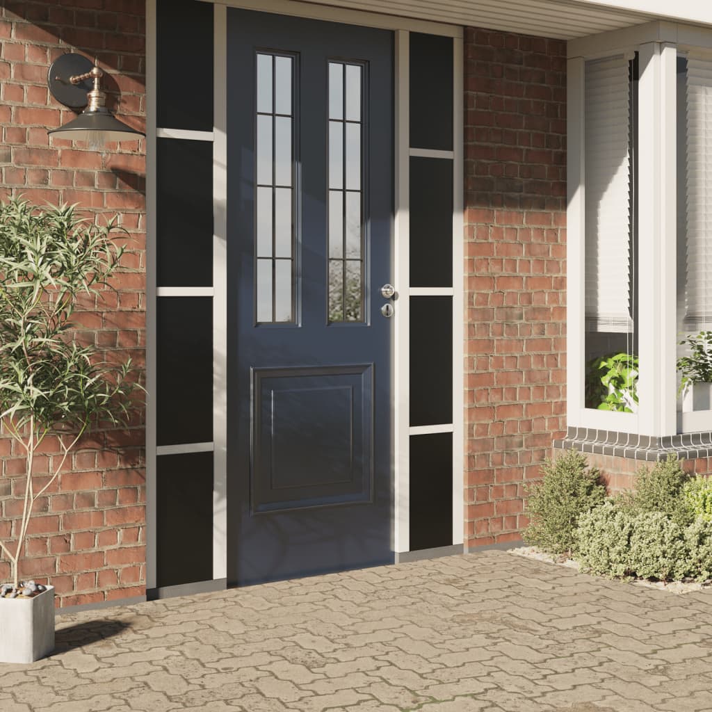 vidaXL Fensterfolie Statisch Matt Schwarz 45x500 cm PVC