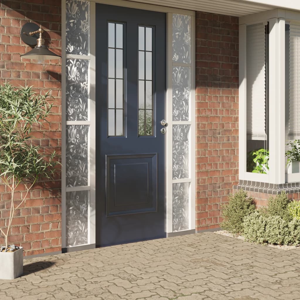 vidaXL Fensterfolie Matt Blumenmuster 45x500 cm PVC