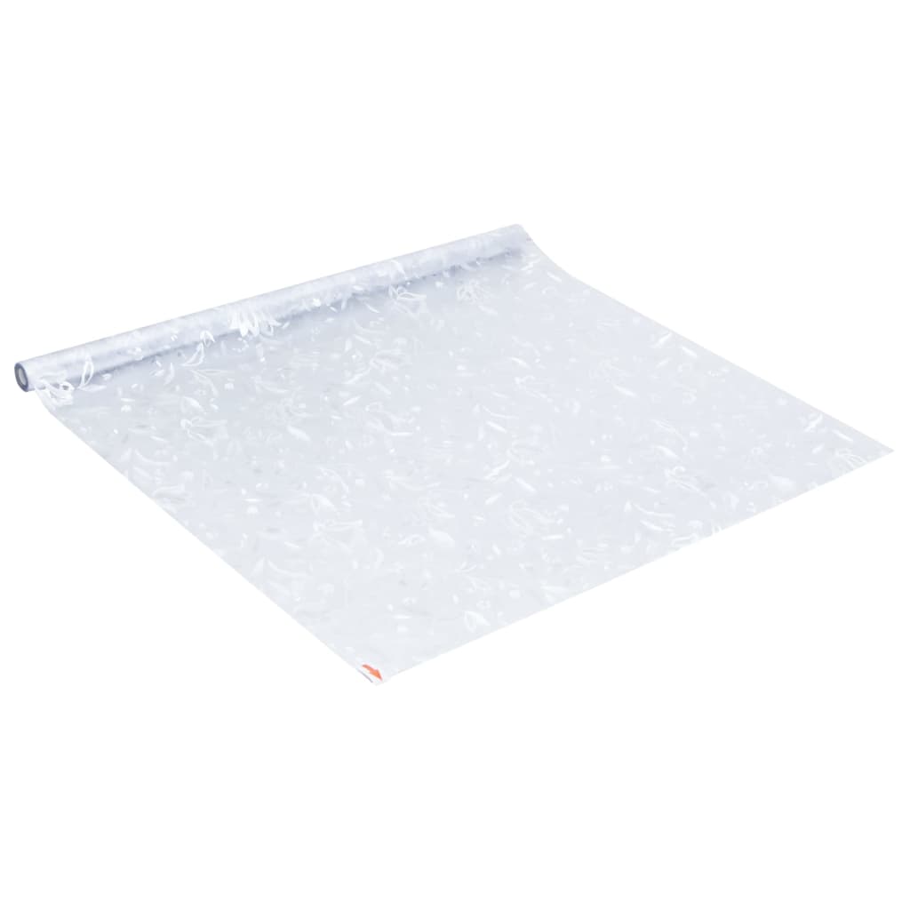 vidaXL Fensterfolie Matt Blumenmuster 45x500 cm PVC