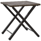 vidaXL 5-tlg. Garten-Essgruppe Klappbar Braun Poly Rattan