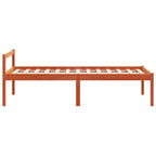 vidaXL Seniorenbett Wachsbraun 75x190 cm Massivholz Kiefer