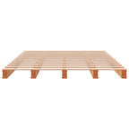 vidaXL Palettenbett Wachsbraun 140x200 cm Massivholz Kiefer