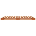vidaXL Palettenbett Wachsbraun 140x200 cm Massivholz Kiefer