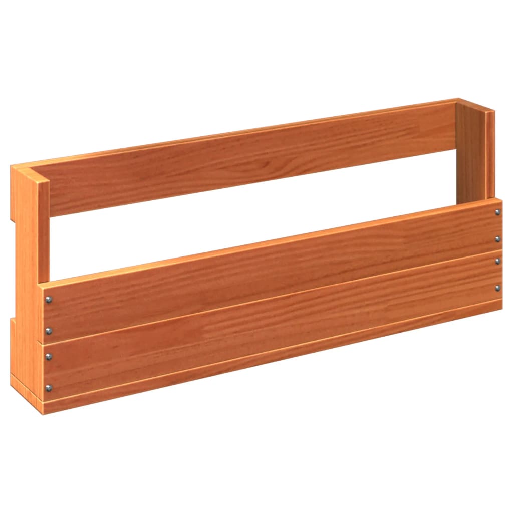 vidaXL Wand-Schuhregale 2 Stk. Wachsbraun 59x8,5x23,5 cm Massivholz