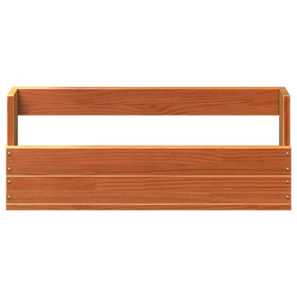 vidaXL Wand-Schuhregale 2 Stk. Wachsbraun 59x8,5x23,5 cm Massivholz