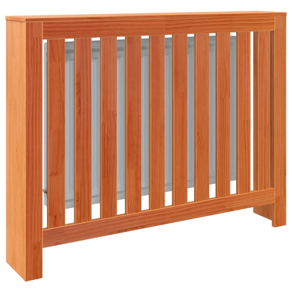 vidaXL Heizkörperverkleidung Wachsbraun 108,5x19x84cm Massivholz