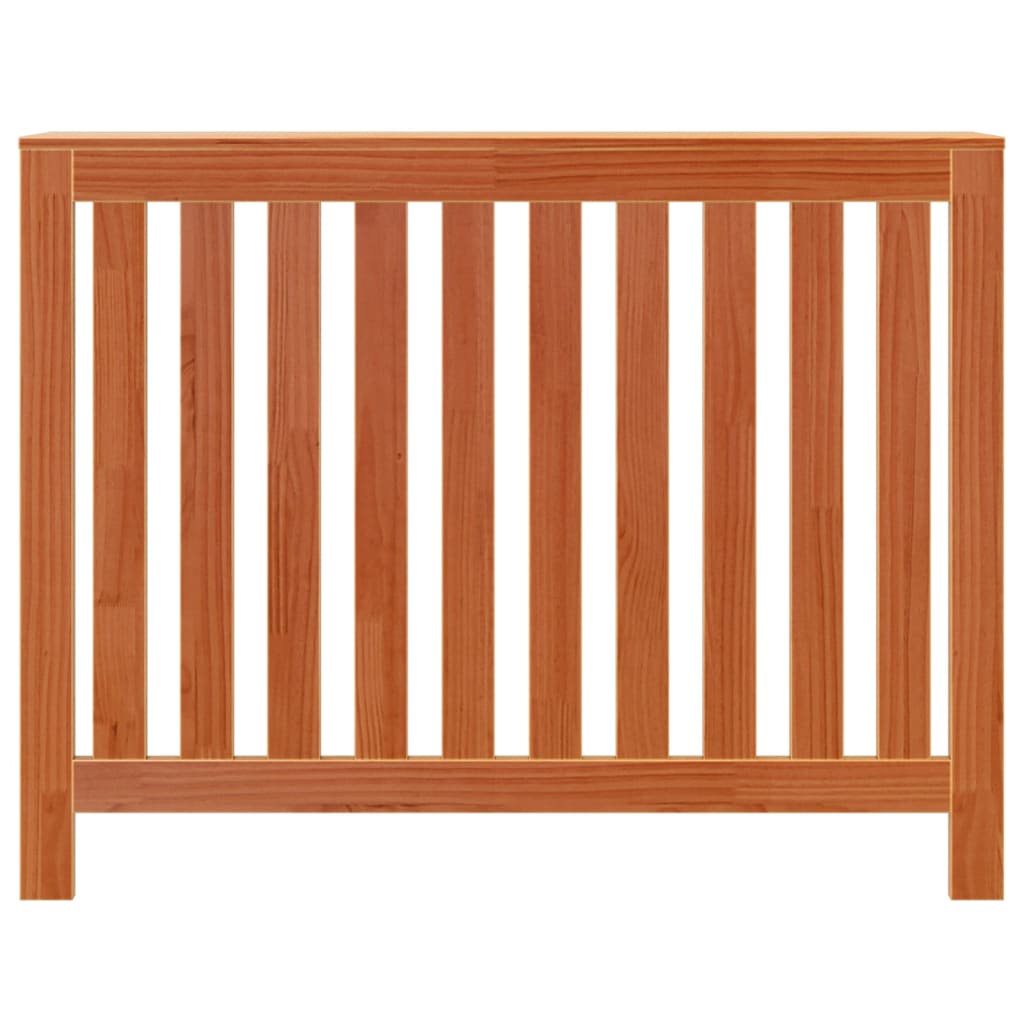 vidaXL Heizkörperverkleidung Wachsbraun 108,5x19x84cm Massivholz
