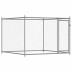 vidaXL Hundezwinger mit Tür Grau 2x2x1,5 m Verzinkter Stahl