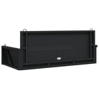 vidaXL Hängebank Schwarz 119x56x48 cm Poly Rattan