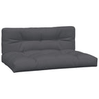vidaXL Garten-Mittelsofas aus Paletten 2 Stk. mit Kissen Akazienholz