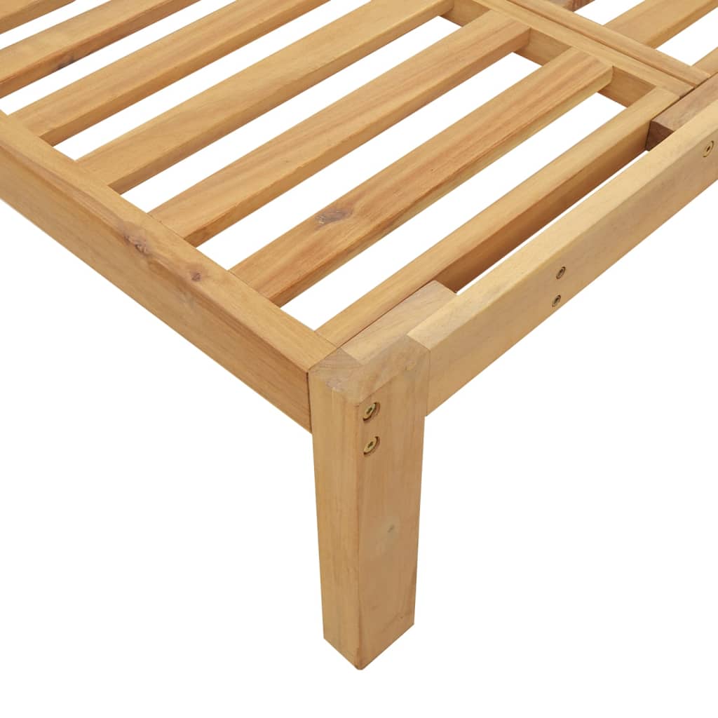 vidaXL Garten-Mittelsofas aus Paletten 2 Stk. mit Kissen Akazienholz