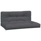 vidaXL Garten-Mittelsofas aus Paletten mit Kissen 2 Stk. Akazienholz