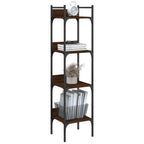 vidaXL Bücherregal 4 Böden Braun Eichen-Optik 35x30x138,5 cm