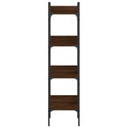 vidaXL Bücherregal 4 Böden Braun Eichen-Optik 35x30x138,5 cm