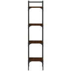 vidaXL Bücherregal 4 Böden Braun Eichen-Optik 35x30x138,5 cm