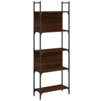 vidaXL Bücherregal 5 Böden Braun Eichen-Optik 60,5x24x166,5 cm