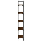 vidaXL Bücherregal 5 Böden Braun Eichen-Optik 60,5x24x166,5 cm
