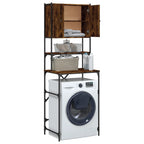vidaXL Waschmaschinenschrank Räuchereiche 68x48,5x194 cm