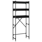 vidaXL Waschmaschinenregal Schwarz 67x25x163 cm Holzwerkstoff