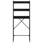 vidaXL Waschmaschinenregal Schwarz 67x25x163 cm Holzwerkstoff