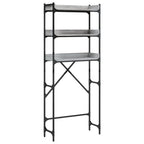 vidaXL Waschmaschinenregal Grau Sonoma 67x25x163 cm Holzwerkstoff