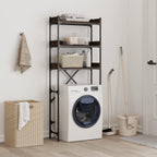 vidaXL Waschmaschinenregal Braun Eichen-Optik 67x25x163 cm