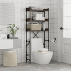 vidaXL Waschmaschinenregal Braun Eichen-Optik 67x25x163 cm