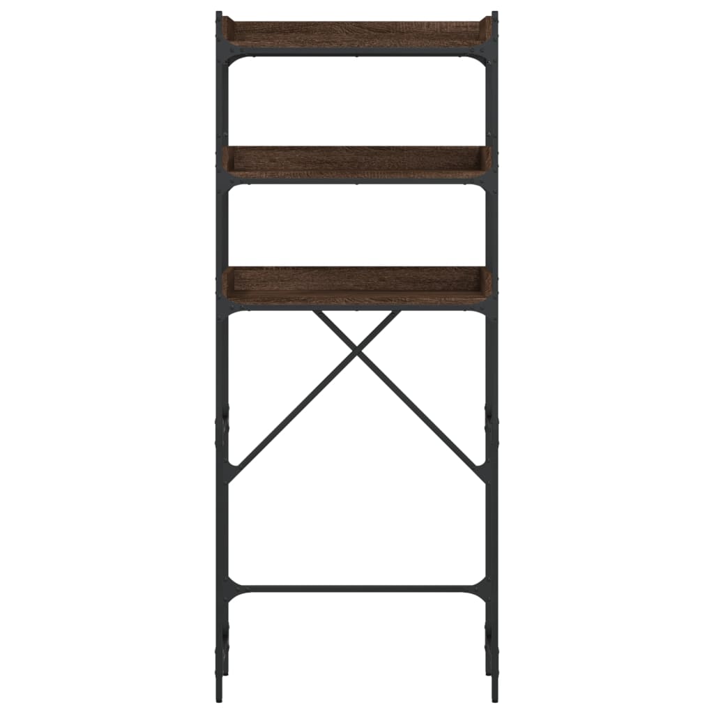 vidaXL Waschmaschinenregal Braun Eichen-Optik 67x25x163 cm