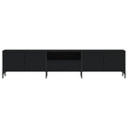 vidaXL TV-Schrank mit Schublade Schwarz 200x25x44 cm Holzwerkstoff