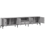 vidaXL TV-Schrank mit Schublade Grau Sonoma 200x25x44 cm Holzwerkstoff