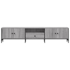 vidaXL TV-Schrank mit Schublade Grau Sonoma 200x25x44 cm Holzwerkstoff