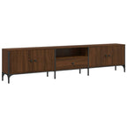 vidaXL TV-Schrank mit Schublade Braun Eiche 200x25x44 cm Holzwerkstoff