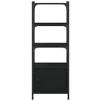vidaXL Bücherregal 3 Fächer Schwarz 41x30x109,5 cm Holzwerkstoff