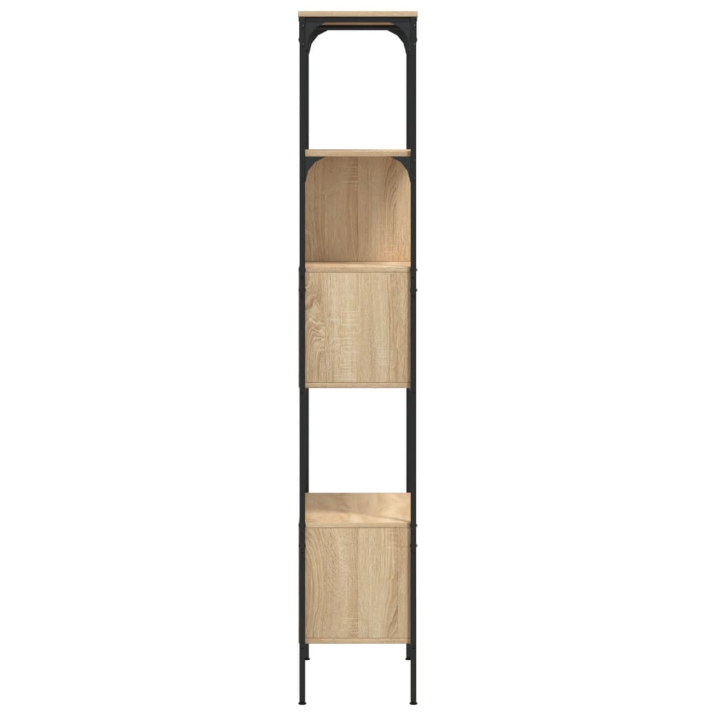 vidaXL Bücherregal 5 Böden Sonoma-Eiche 76x33x188,5 cm Holzwerkstoff