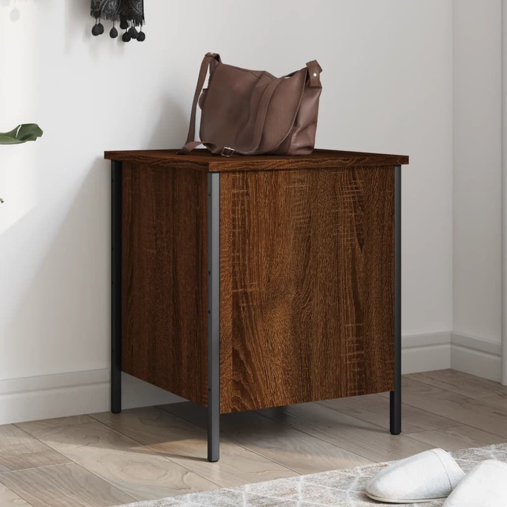 vidaXL Sitzbank mit Stauraum Braun Eichen-Optik 40x42,5x50 cm Holzwerkstoff