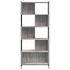 vidaXL Bücherregal Grau Sonoma 72x28x172 cm Holzwerkstoff