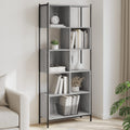 vidaXL Bücherregal Grau Sonoma 72x28x172 cm Holzwerkstoff