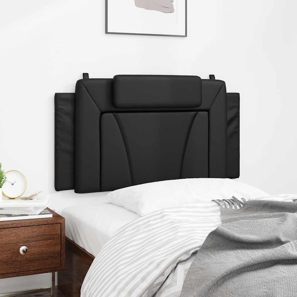 vidaXL Kopfteilkissen "Viana" Schwarz 100 cm Kunstleder