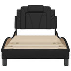 vidaXL Bettgestell "Viana" ohne Matratze Schwarz 80x200 cm Kunstleder