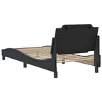 vidaXL Bettgestell ohne Matratze "Zadar" Schwarz 80x200 cm Kunstleder