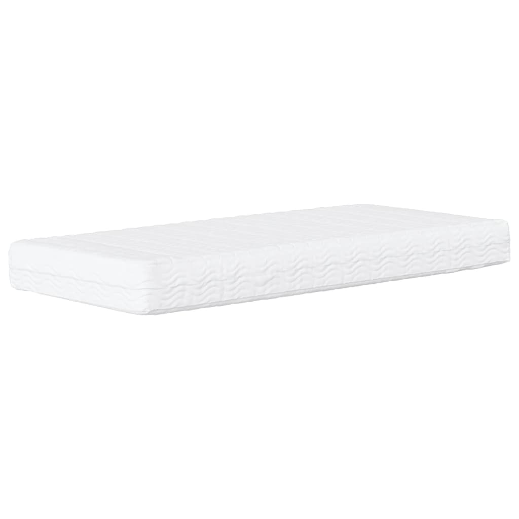 vidaXL Bett mit Matratze "Dover" Schwarz 80x200 cm Kunstleder