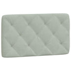 vidaXL Bett mit Matratze Hellgrau 80x200 cm Samt