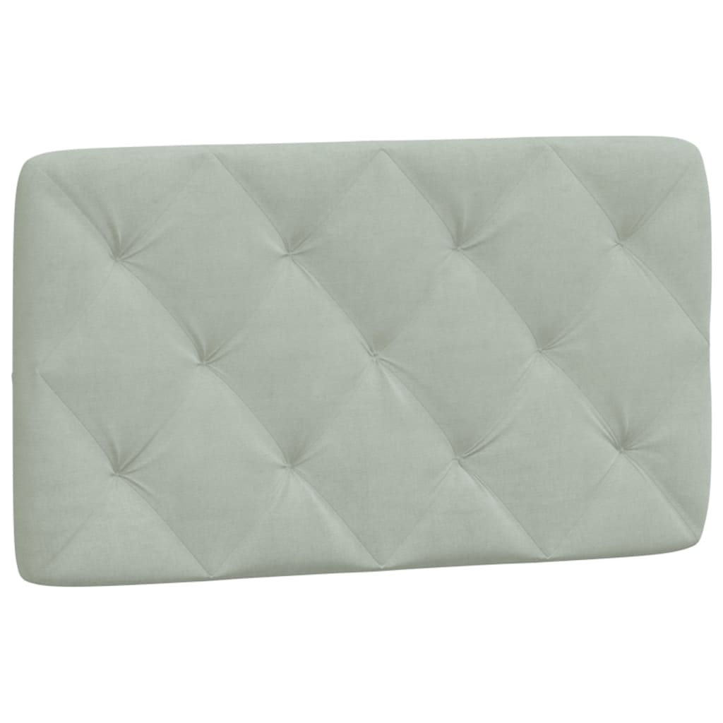 vidaXL Bett mit Matratze Hellgrau 80x200 cm Samt