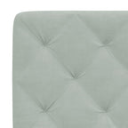 vidaXL Bett mit Matratze Hellgrau 80x200 cm Samt