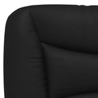 vidaXL Bett mit Matratze "Hvar" Schwarz und Weiß 80x200 cm Kunstleder