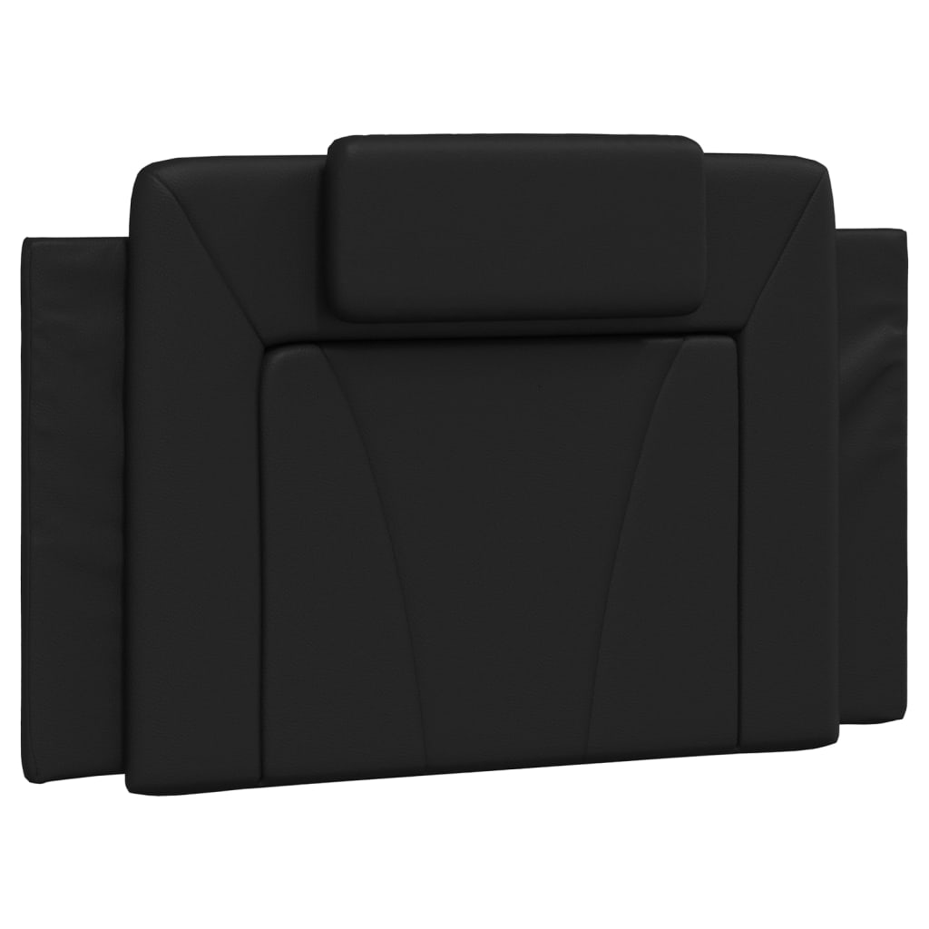 vidaXL Bett "Viana" mit Matratze Schwarz 80x200 cm Kunstleder