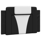 vidaXL Bett "Viana" mit Matratze Schwarz und Weiß 80x200 cm Kunstleder