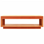 vidaXL Couchtisch Wachsbraun 110x50x33,5 cm Massivholz Kiefer